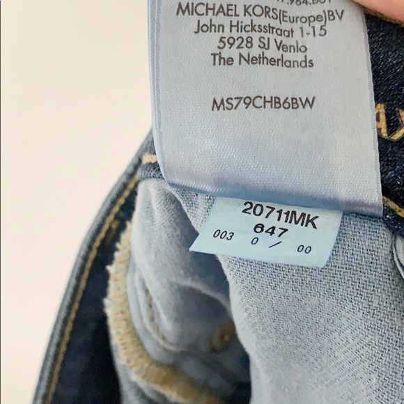Michael Kors Dillon Relaxed Jeans Blue Size 27 - Picture 8 of 8